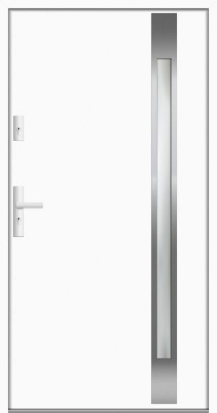 Aluminium-Stahl Nebeneingangstür &quot;LIDEJA&quot; 68 mm