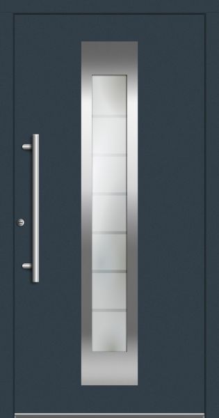 LAGER Aluminium-Kunststoff Haustür "FIONA" 71 mm RC2 flügelüberdeckend Anthrazit
