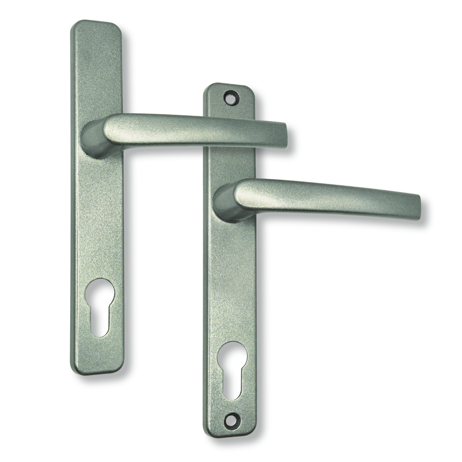 Druecker Druecker Graualuminium Silber Langschild