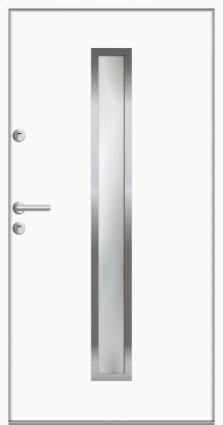 Aluminium-Stahl Nebeneingangstür "AURORA" 68 mm