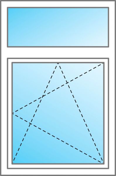 PVC Fenster G74 innen öffnend DIN links