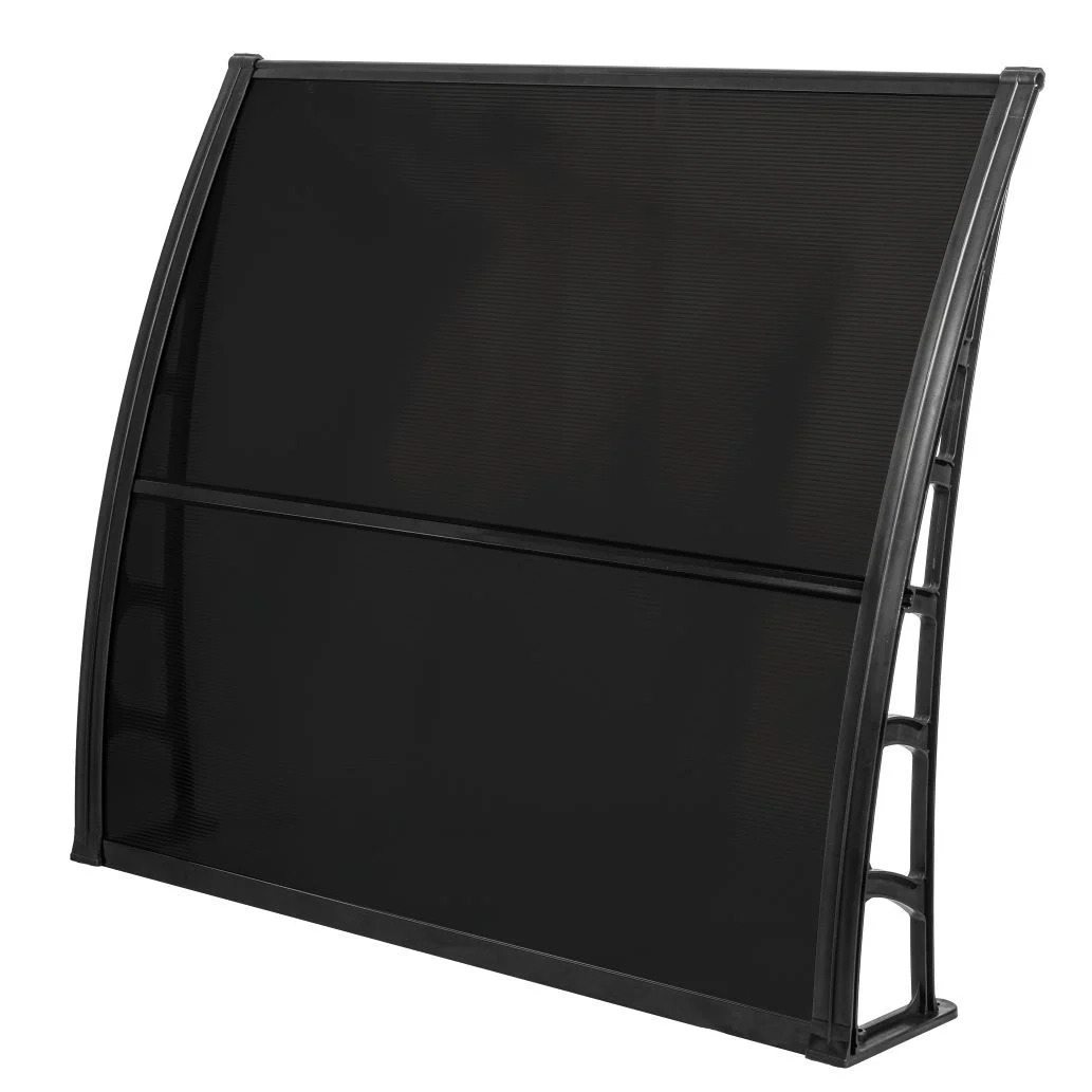 Polycarbonat Vordach LUPIN (Schwarz Transparent)